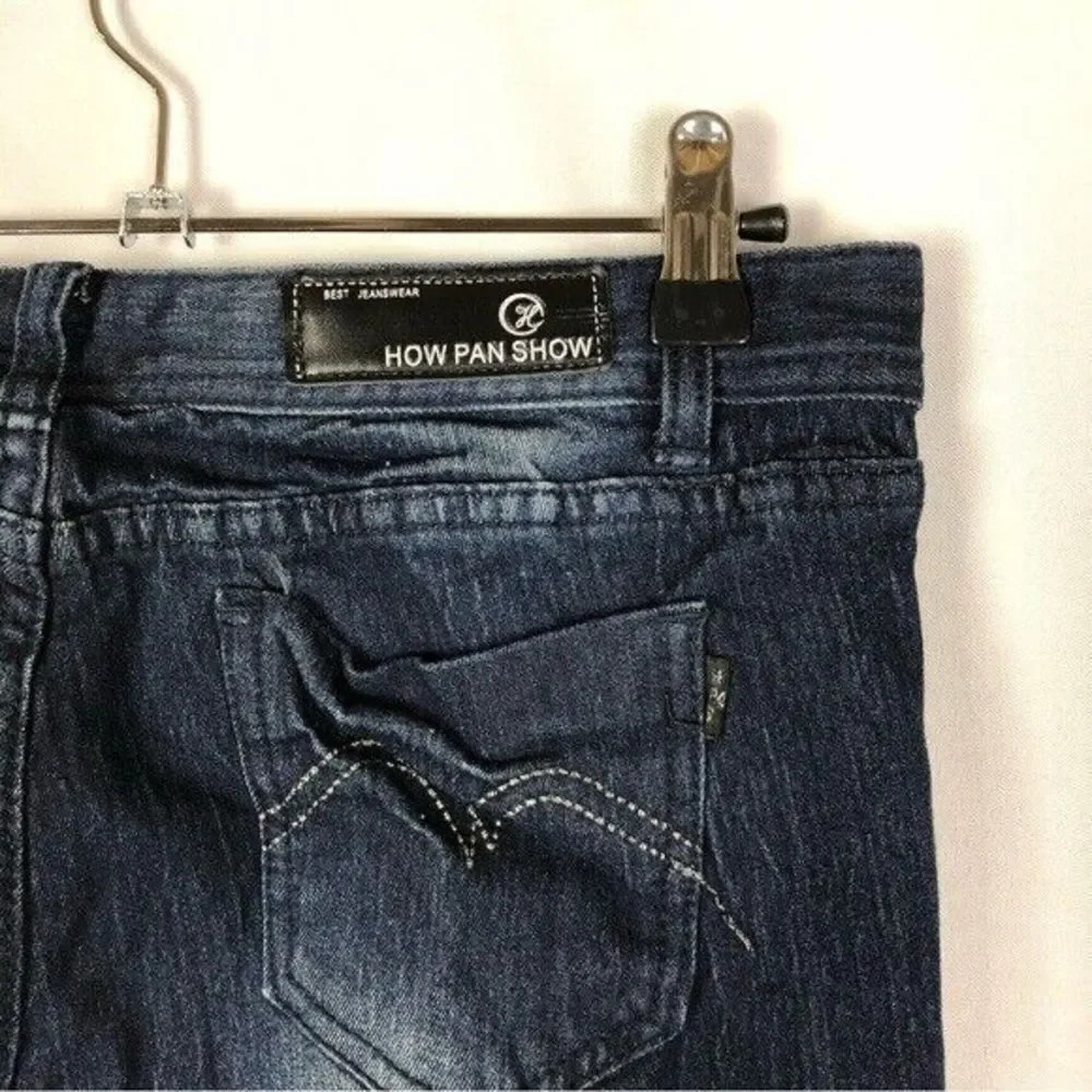 HPS Jeans Creative Evolution Y2K Dark Wash Skinny Jeans 29 - Picture 4 of 5